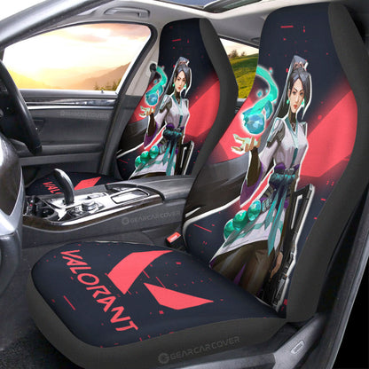 Sage Car Seat Covers Custom Valorant Agent