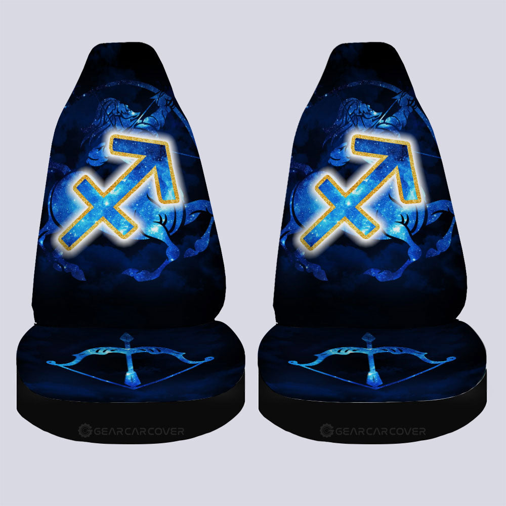 Sagittarius Car Seat Covers Custom Name Zodiac Car Accessories