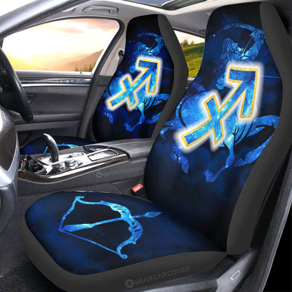 Sagittarius Car Seat Covers Custom Name Zodiac Car Accessories
