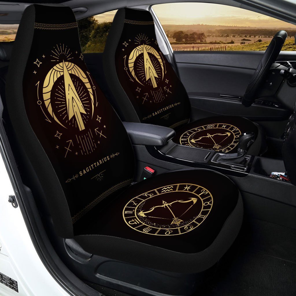 Sagittarius Horoscope Car Seat Covers Custom Birthday Gifts Car Accessories