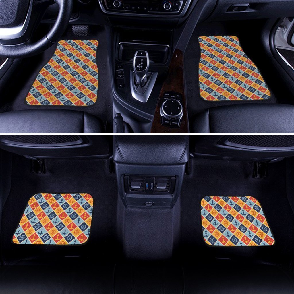 Sailor Anchor Car Floor Mats Custom Pattern Car Accessories