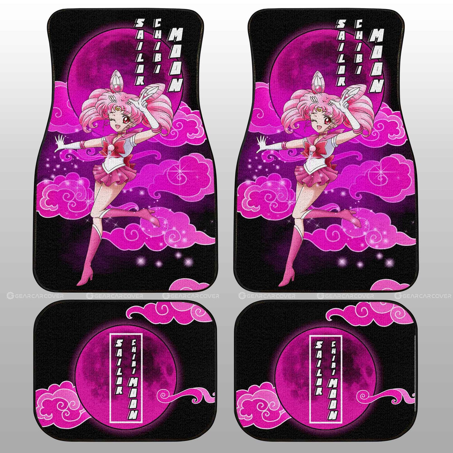 Sailor Chibi Moon Car Floor Mats Custom Sailor Moon Anime Car Interior Accessories