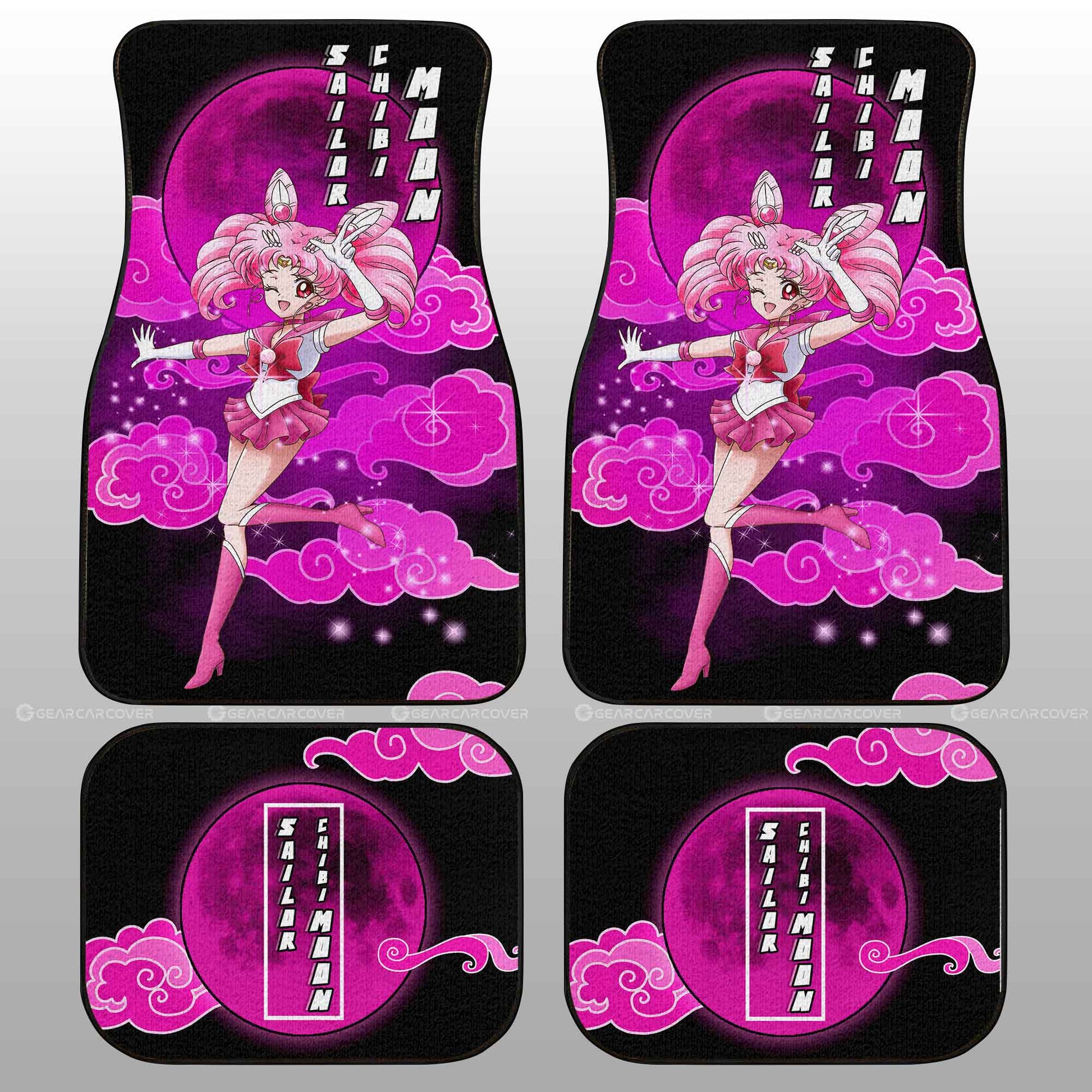 Sailor Chibi Moon Car Floor Mats Custom Sailor Moon Anime Car Interior Accessories