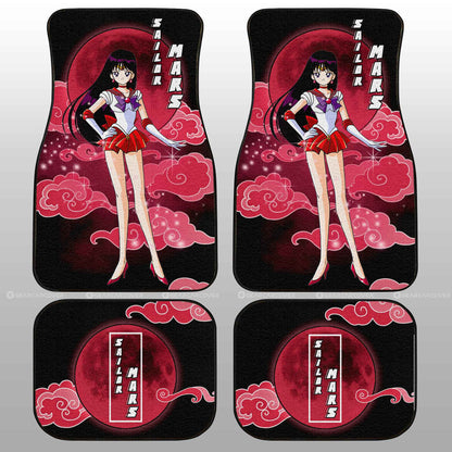 Sailor Mars Car Floor Mats Custom Sailor Moon Anime Car Interior Accessories