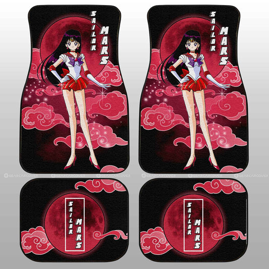 Sailor Mars Car Floor Mats Custom Sailor Moon Anime Car Interior Accessories
