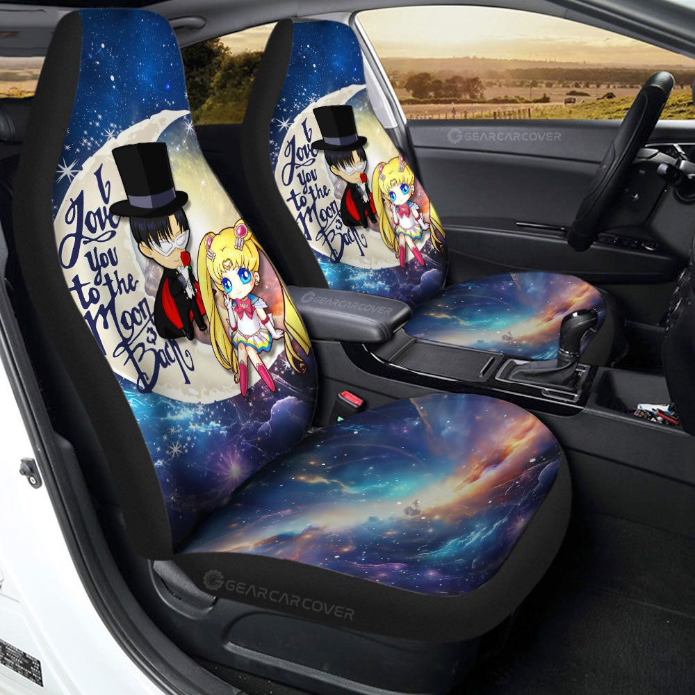 Sailor Moon And Tuxedo Mask Car Seat Covers Custom Car Accessories
