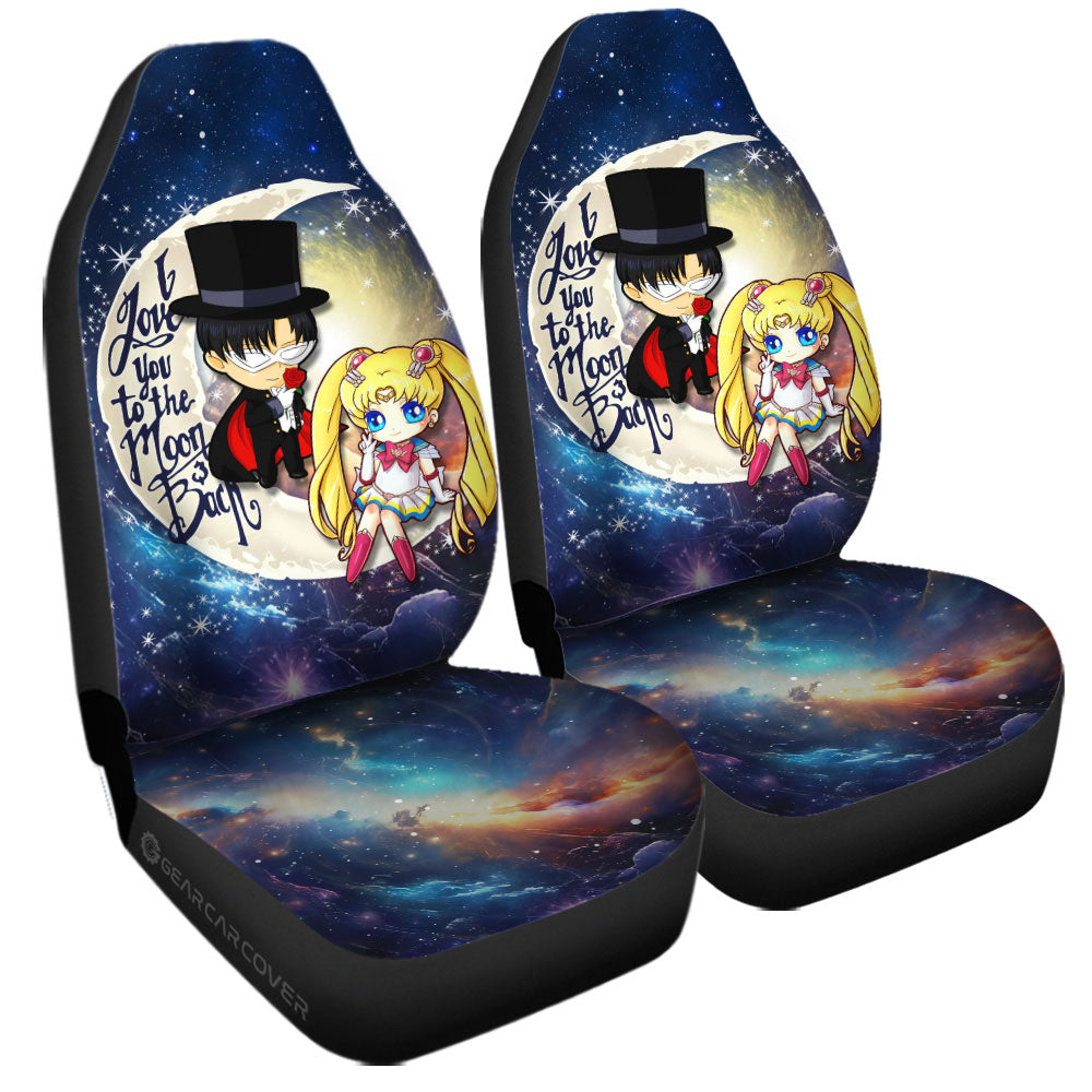 Sailor Moon And Tuxedo Mask Car Seat Covers Custom Car Accessories