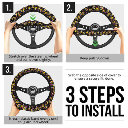 Sailor Moon Anime Christmas Premium Custom Car Steering Wheel Cover