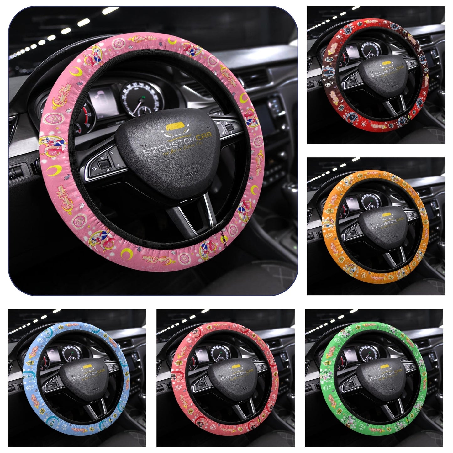 Sailor Moon Anime Steering Wheel Cover