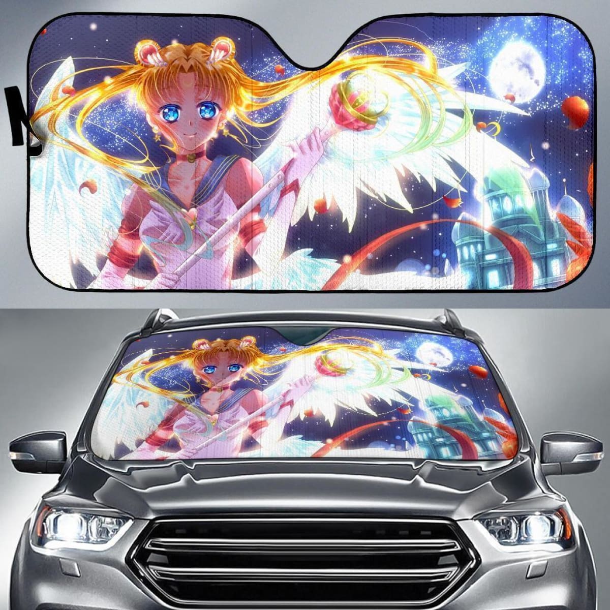 Sailor Moon Art Anime Auto Sun Shade Nh06 Universal Fit 111204