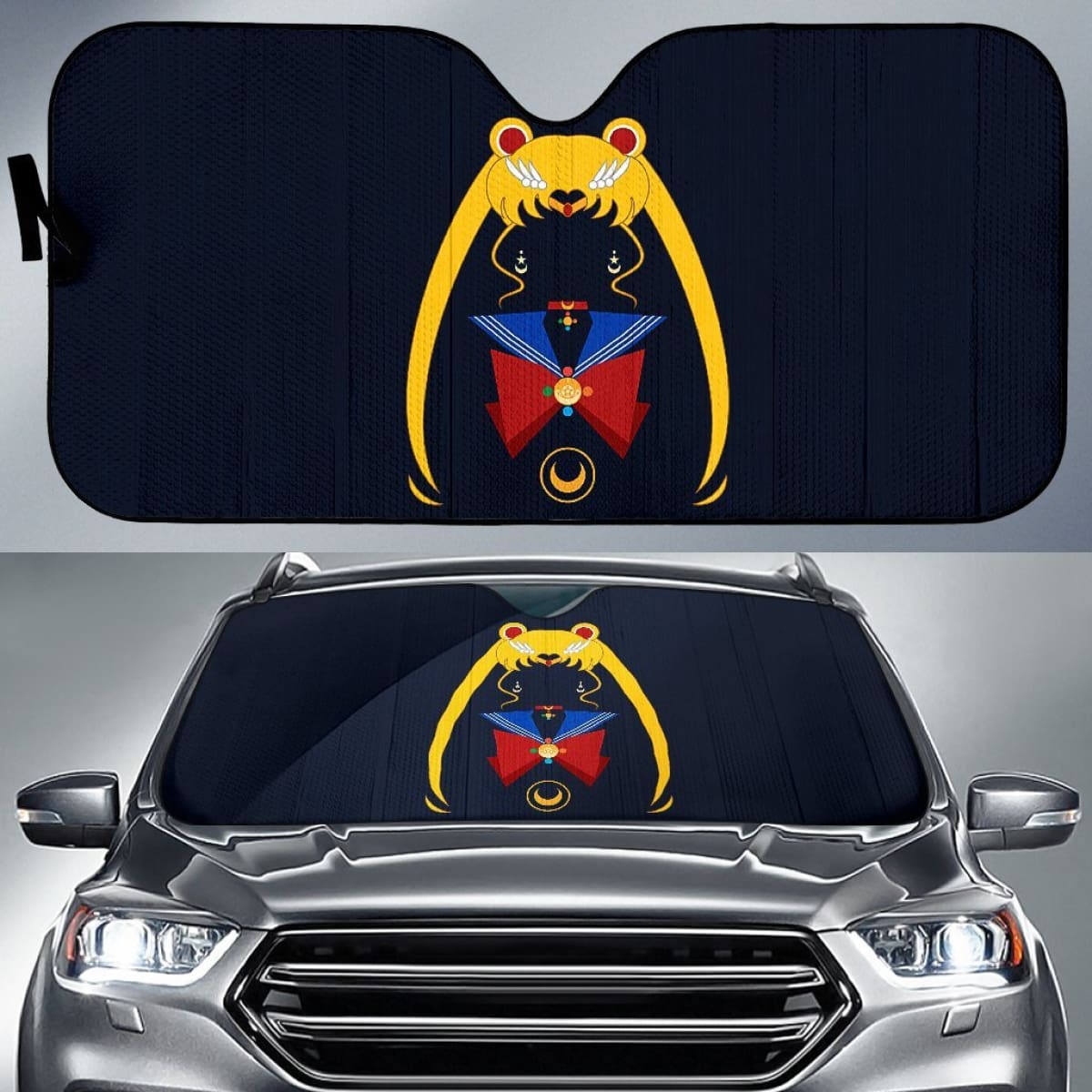 Sailor Moon Art Car Sun Shades Manga Fan Gift H033120 Universal Fit 225311