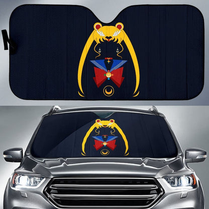 Sailor Moon Art Car Sun Shades Manga Fan Gift H033120 Universal Fit 225311