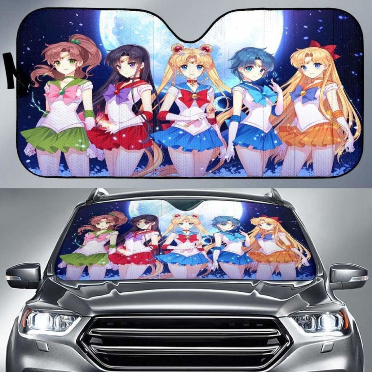 Sailor Moon Car Auto Sun Shades Universal Fit 051312