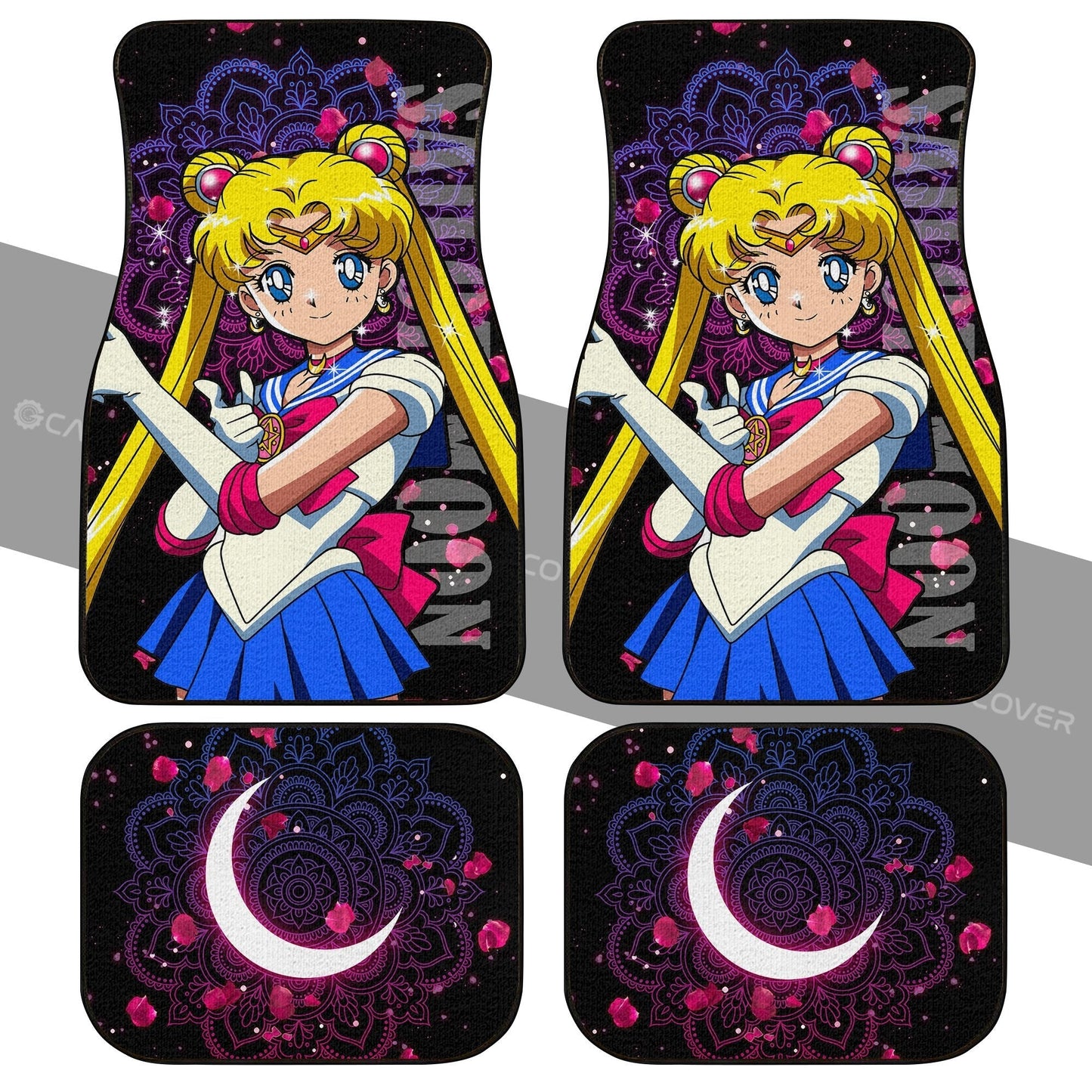 Sailor Moon Car Floor Mats Custom Anime Car Interior Accessories