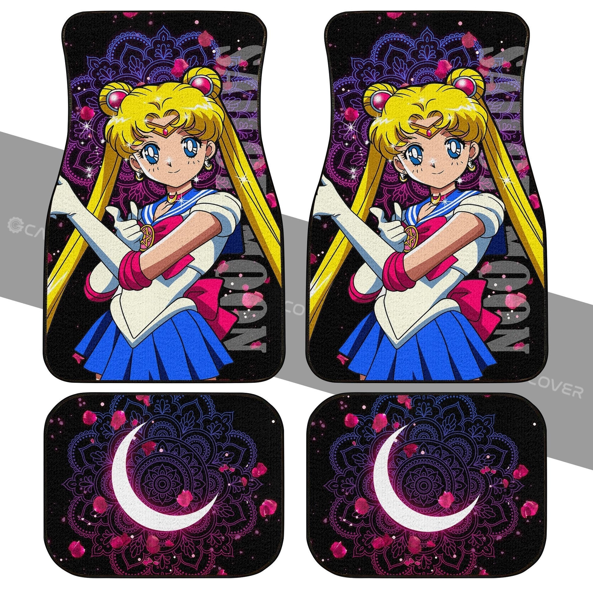 Sailor Moon Car Floor Mats Custom Anime Car Interior Accessories