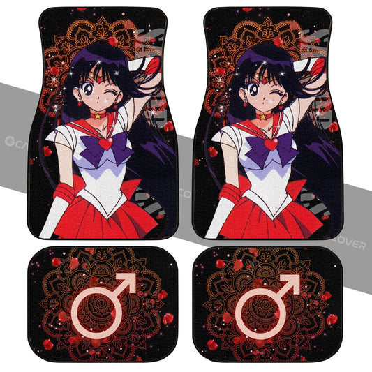 Sailor Moon Car Floor Mats Custom Sailor Mars Anime Car Accessories