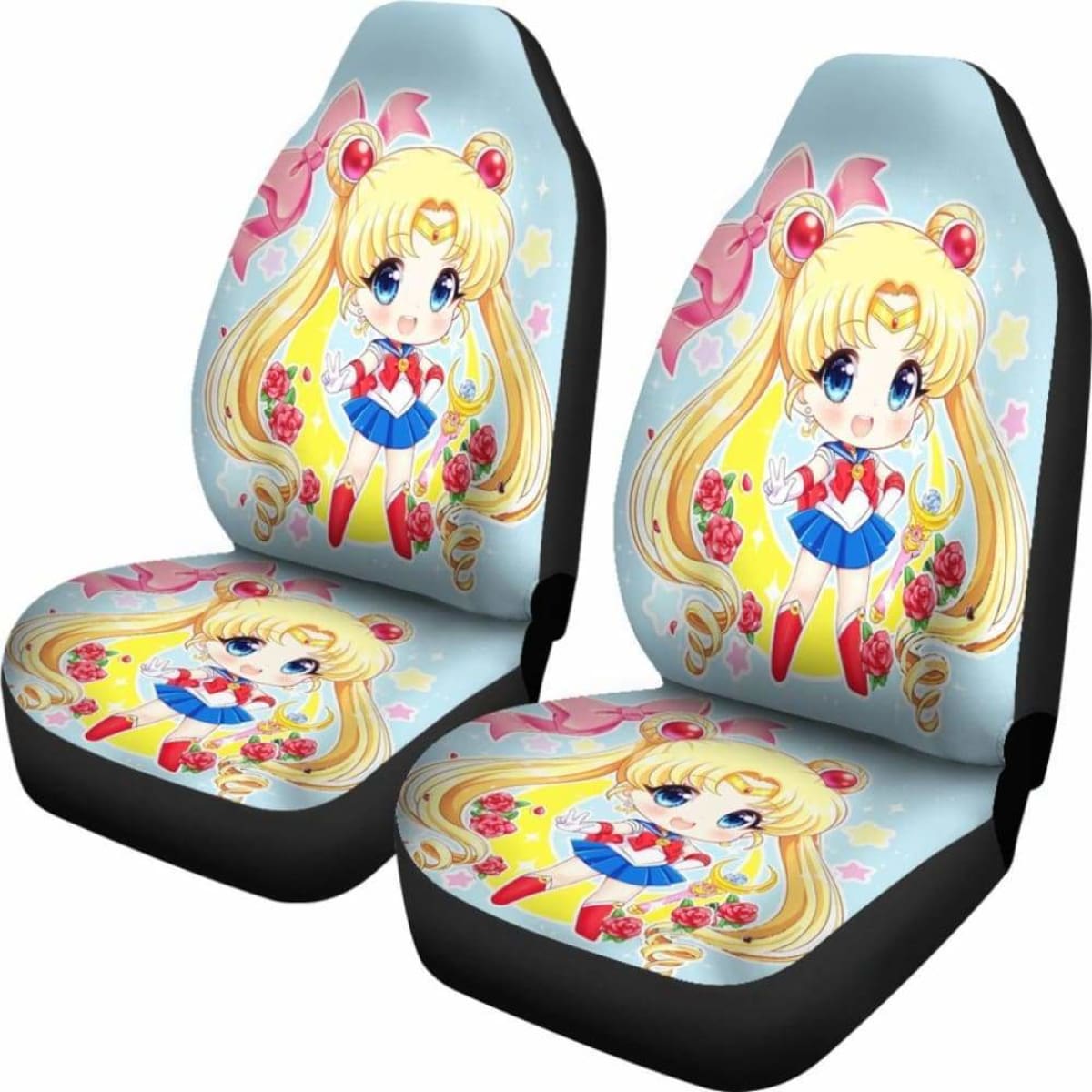 Sailor Moon Chibi Car Seat Covers Universal Fit 051012