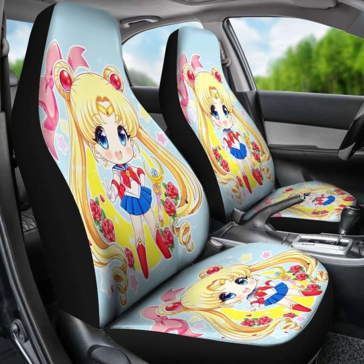 Sailor Moon Chibi Car Seat Covers Universal Fit 051012