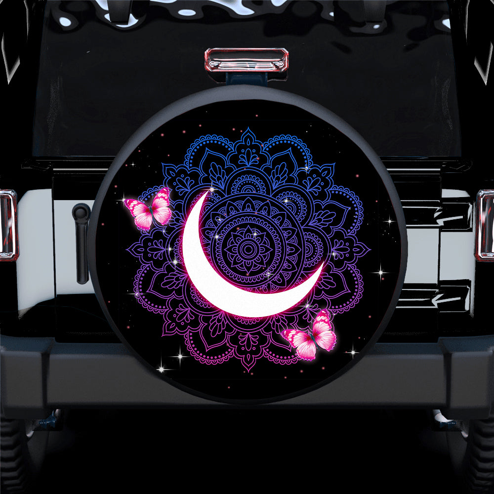 Sailor Moon Mandala Butterfly Flower Car Spare Tire Cover