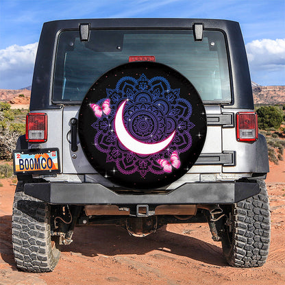 Sailor Moon Mandala Butterfly Flower Car Spare Tire Cover