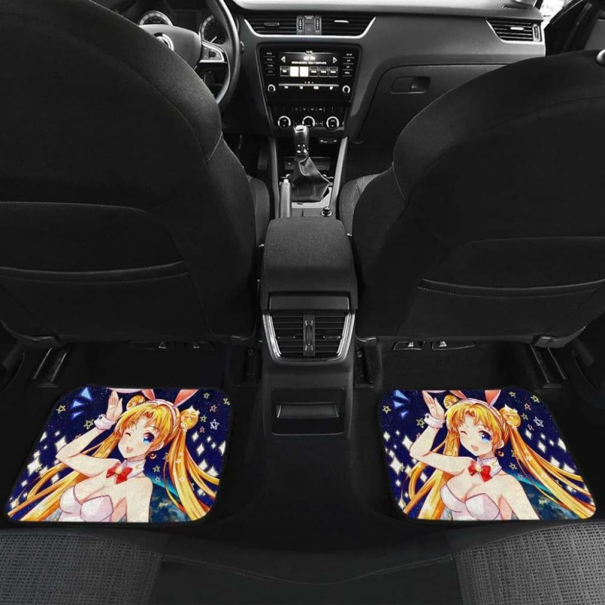 Sailor Moon Rabbit Car Floor Mats Universal Fit