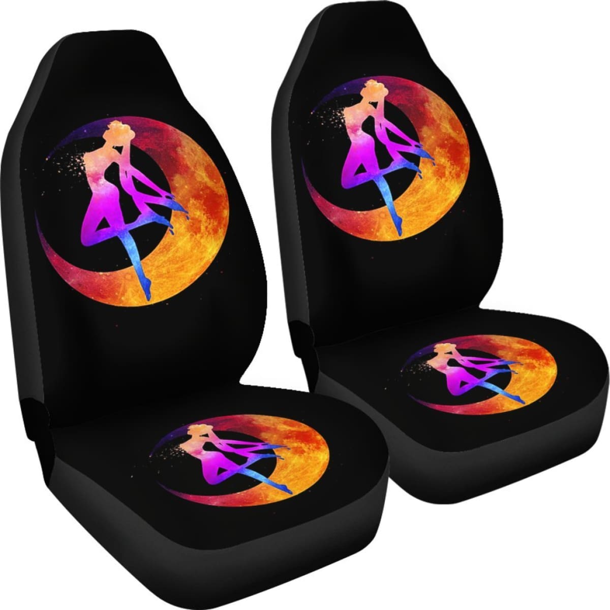 Sailor Moon Shadow Car Seat Covers Manga Fan Gift H031620 Universal Fit 225311