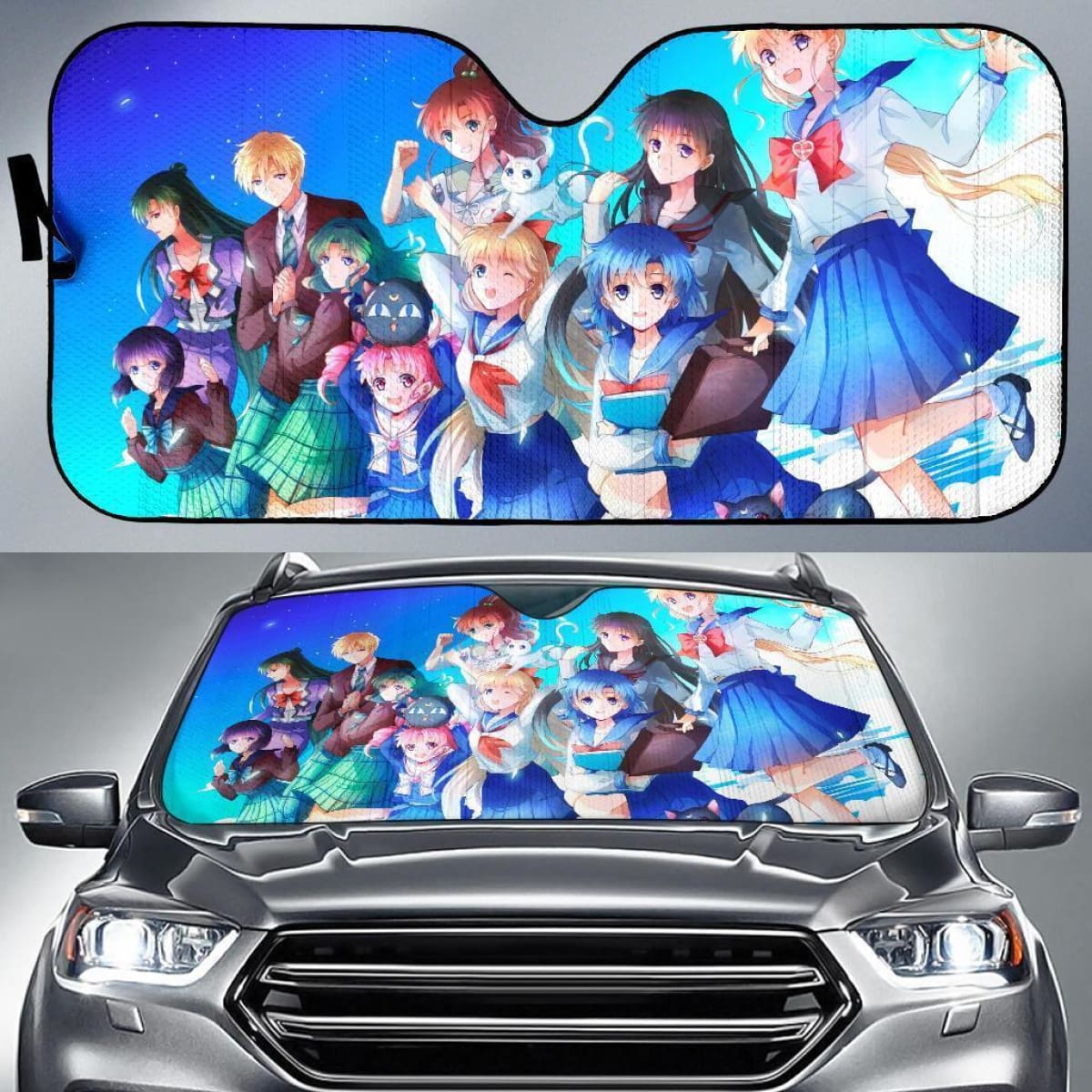 Sailor Moon Student Anime Auto Sun Shade Nh06 Universal Fit 111204