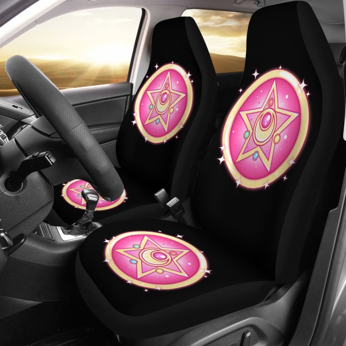 Sailor Moon Symbol Art Car Seat Covers Manga Fan Gift H031520 Universal Fit 225311