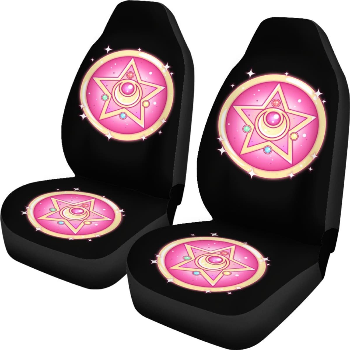 Sailor Moon Symbol Art Car Seat Covers Manga Fan Gift H031520 Universal Fit 225311