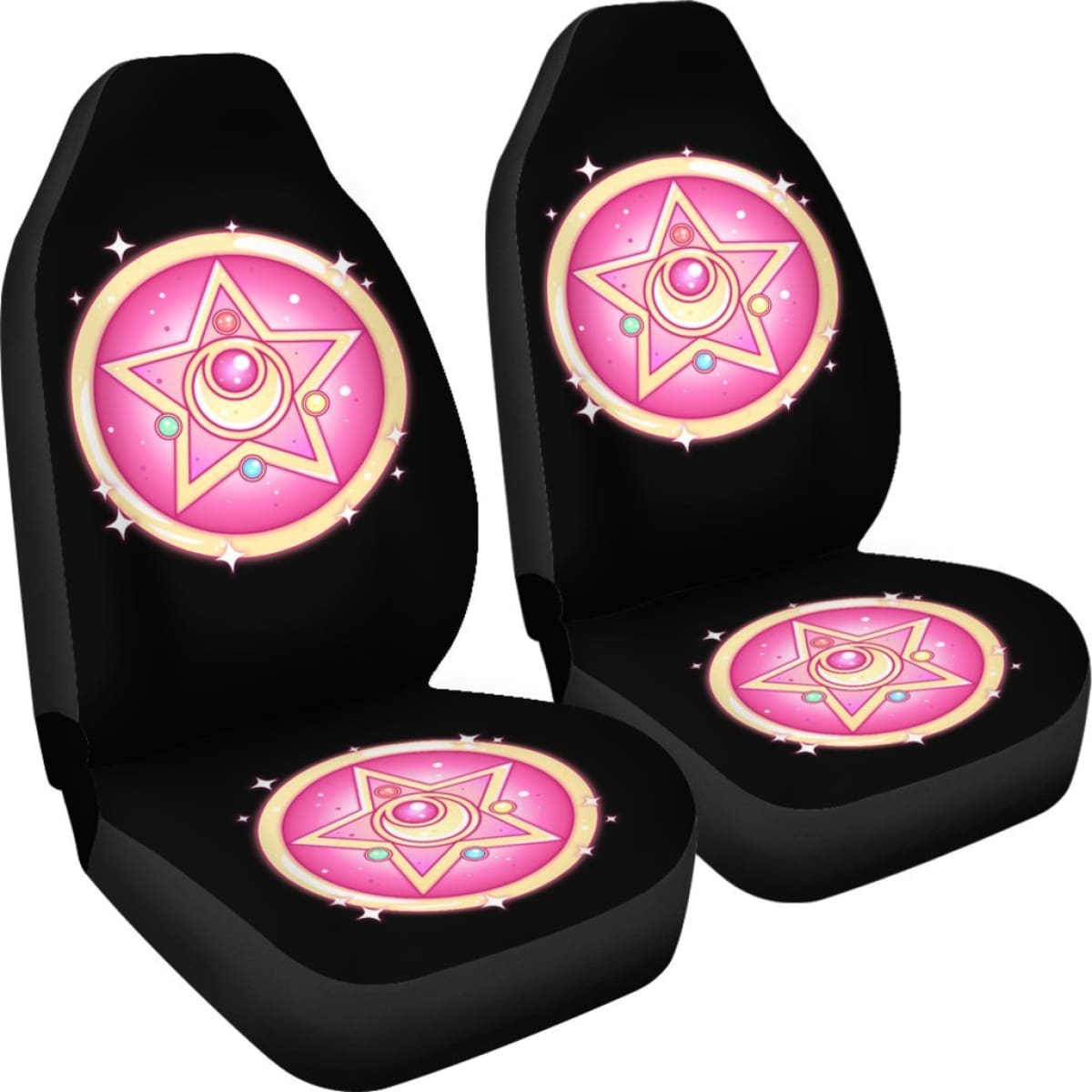 Sailor Moon Symbol Art Car Seat Covers Manga Fan Gift H031520 Universal Fit 225311