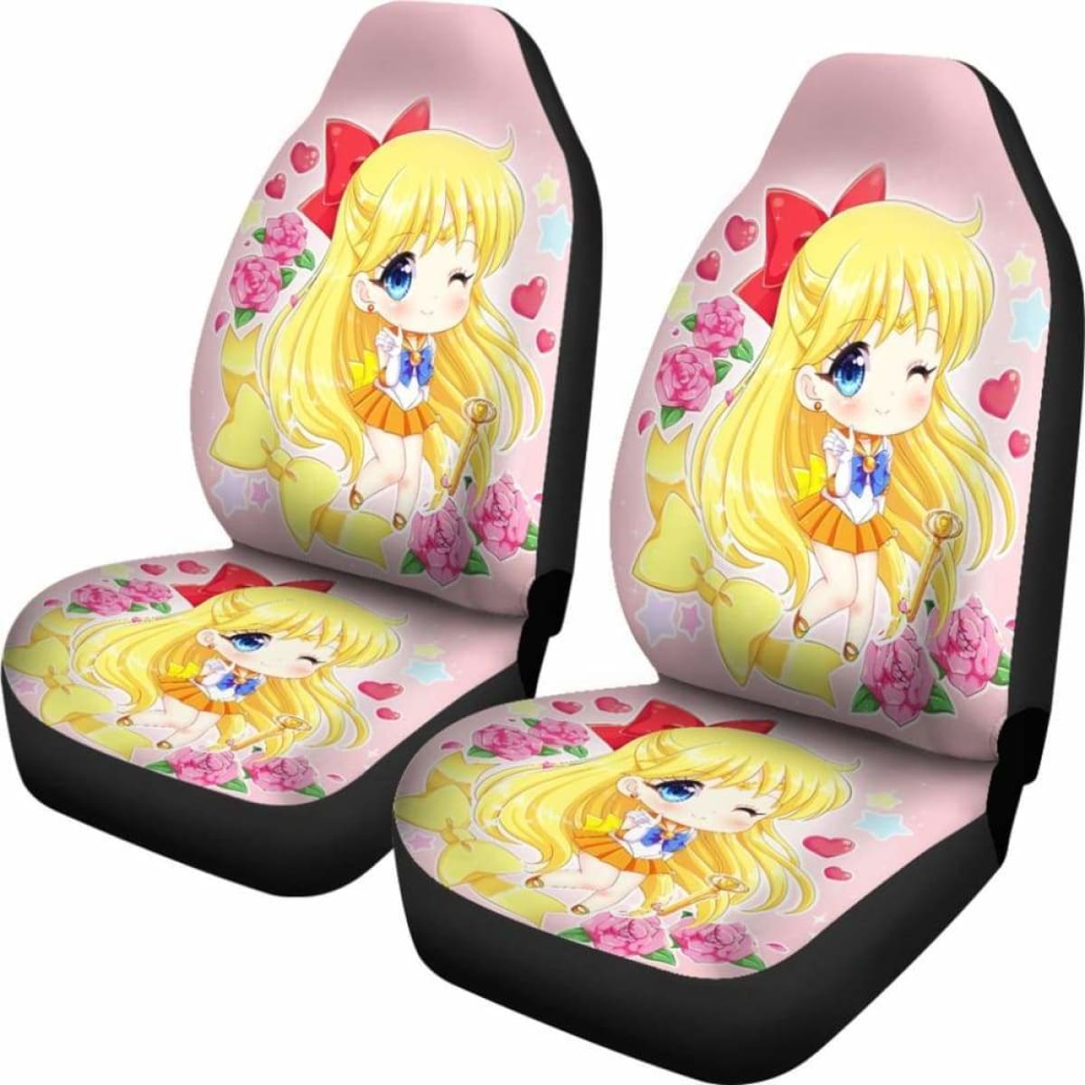 Sailor Venus Chibi Car Seat Covers Universal Fit 051012
