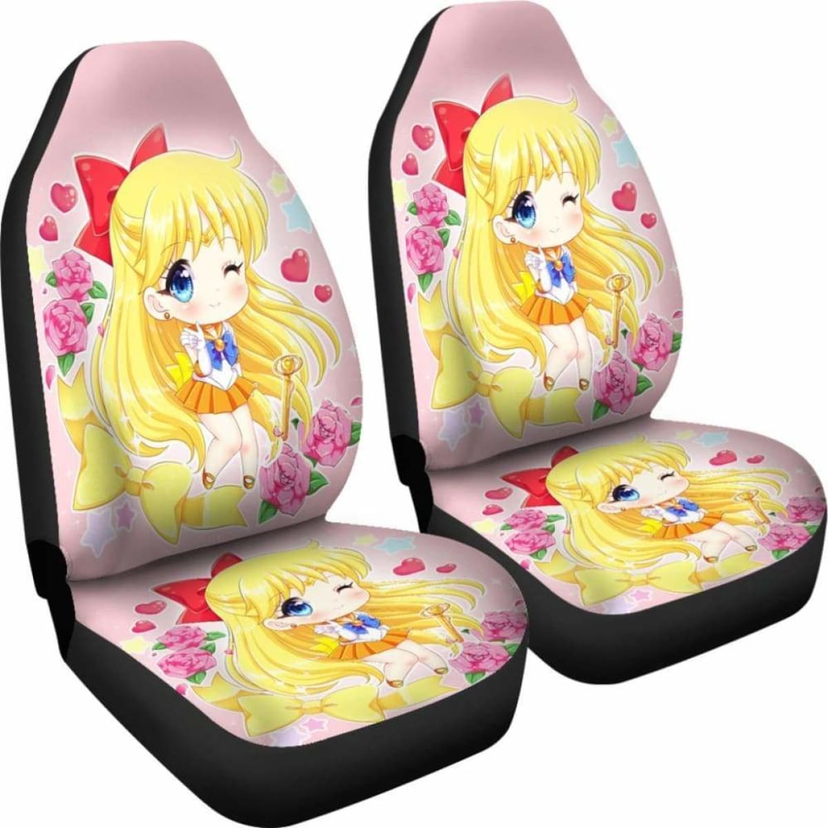 Sailor Venus Chibi Car Seat Covers Universal Fit 051012