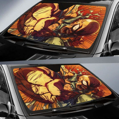Saitama Serious Punch Car Sun Shade 918b Universal Fit