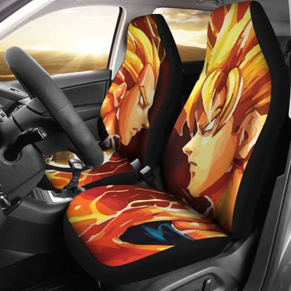 Saiyan Battle - Car Seat Covers - (Set of 2) Universal Fit