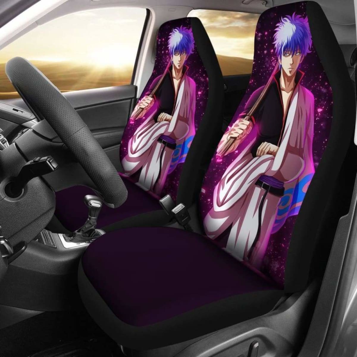 Sakata Gintoki Gintama Seat Covers 101719 Universal Fit