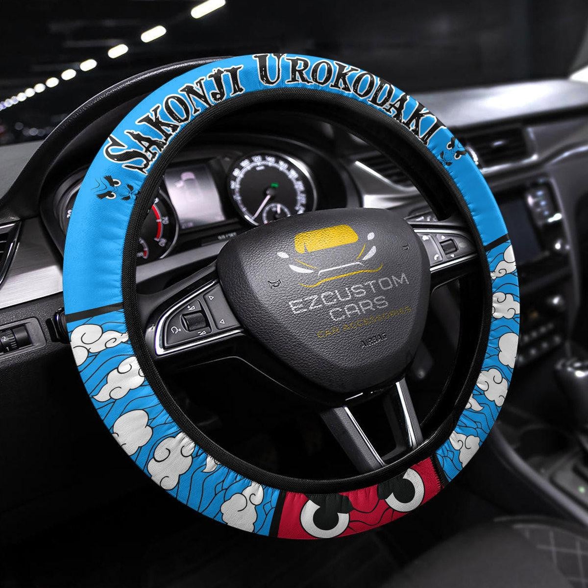 Sakonji Urokodaki Anime Steering Wheel Cover Custom Anime Demon Slayer Car Accessories