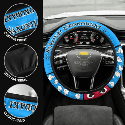 Sakonji Urokodaki Anime Steering Wheel Cover Custom Anime Demon Slayer Car Accessories