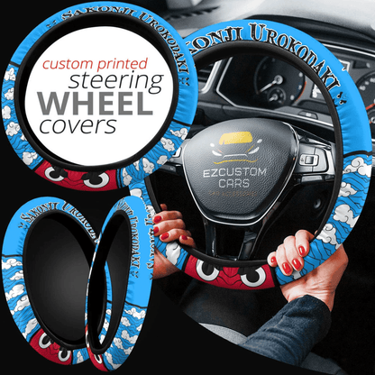 Sakonji Urokodaki Anime Steering Wheel Cover Custom Anime Demon Slayer Car Accessories