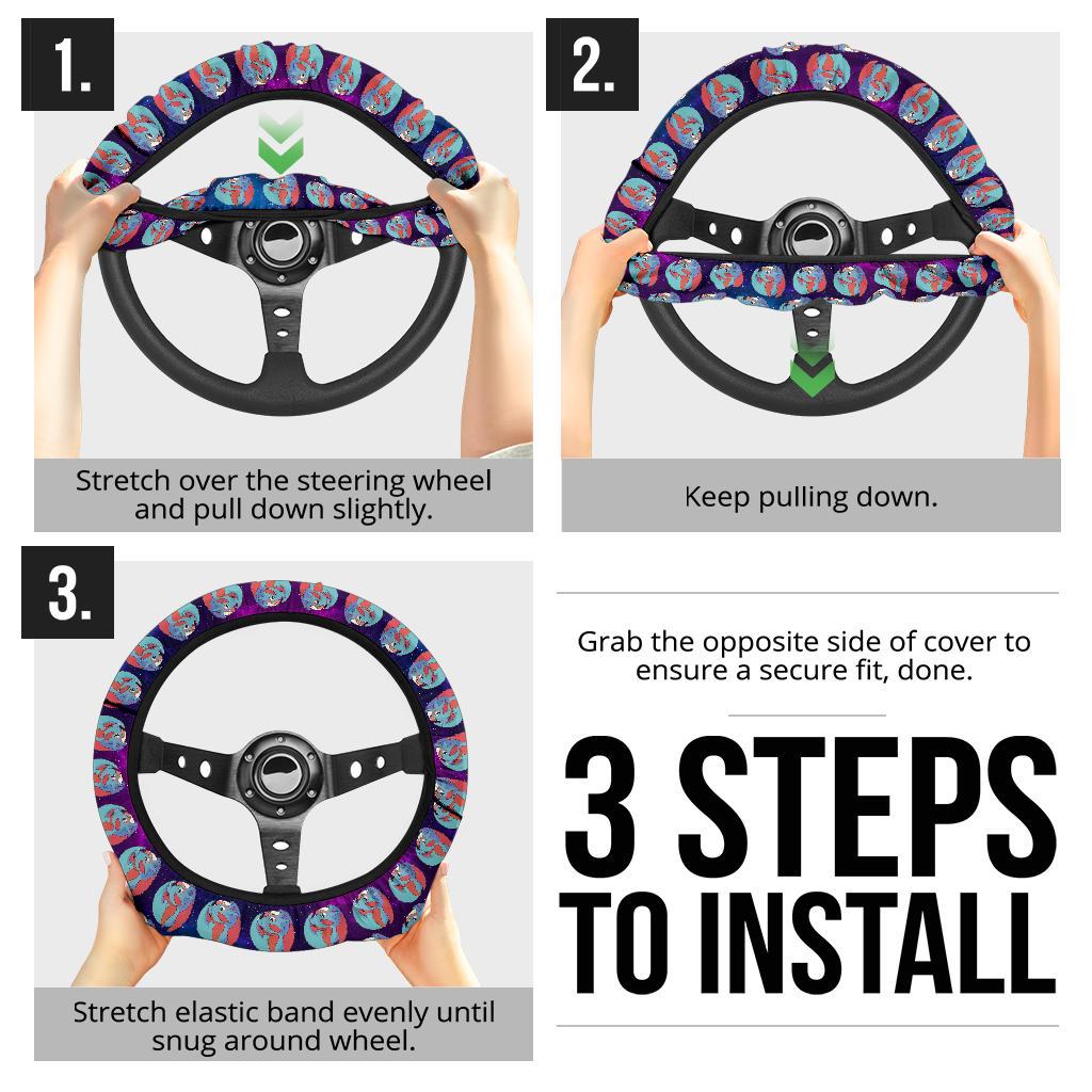 Salamence Anime Custom Car Steering Wheel Cover