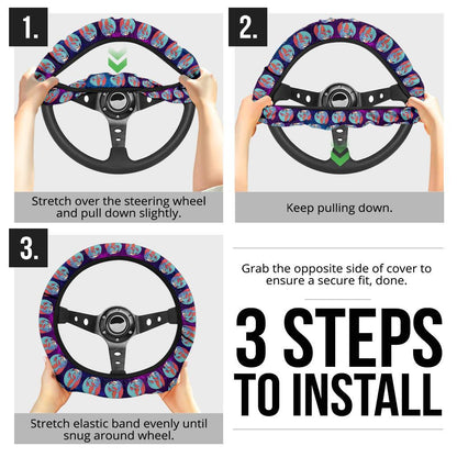 Salamence Anime Custom Car Steering Wheel Cover