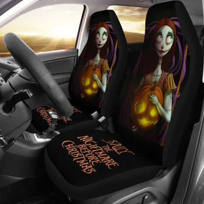 Sally Hold Pumpkin Nightmare Before Christmas Car Seat Covers Lt02 Universal Fit 225721