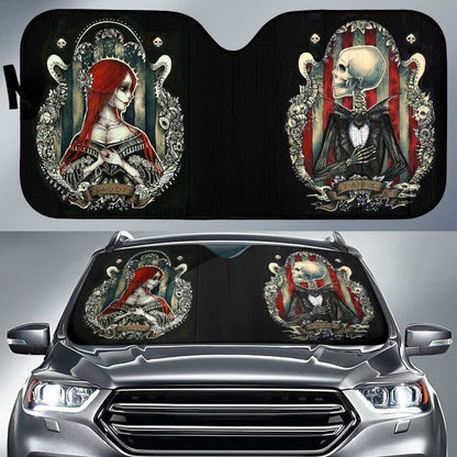Sally & Jack Nightmare Before Christmas Auto Sun Shades Lt02 Universal Fit 111204