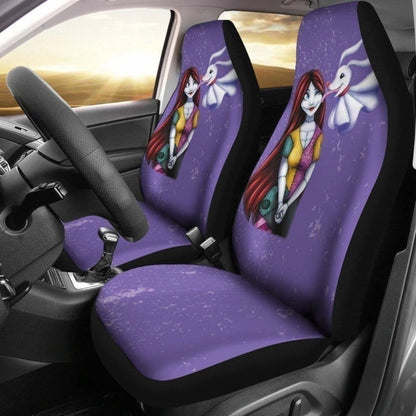 Sally & Zero Nightmare Before Christmas Car Seat Covers Universal Fit 194801