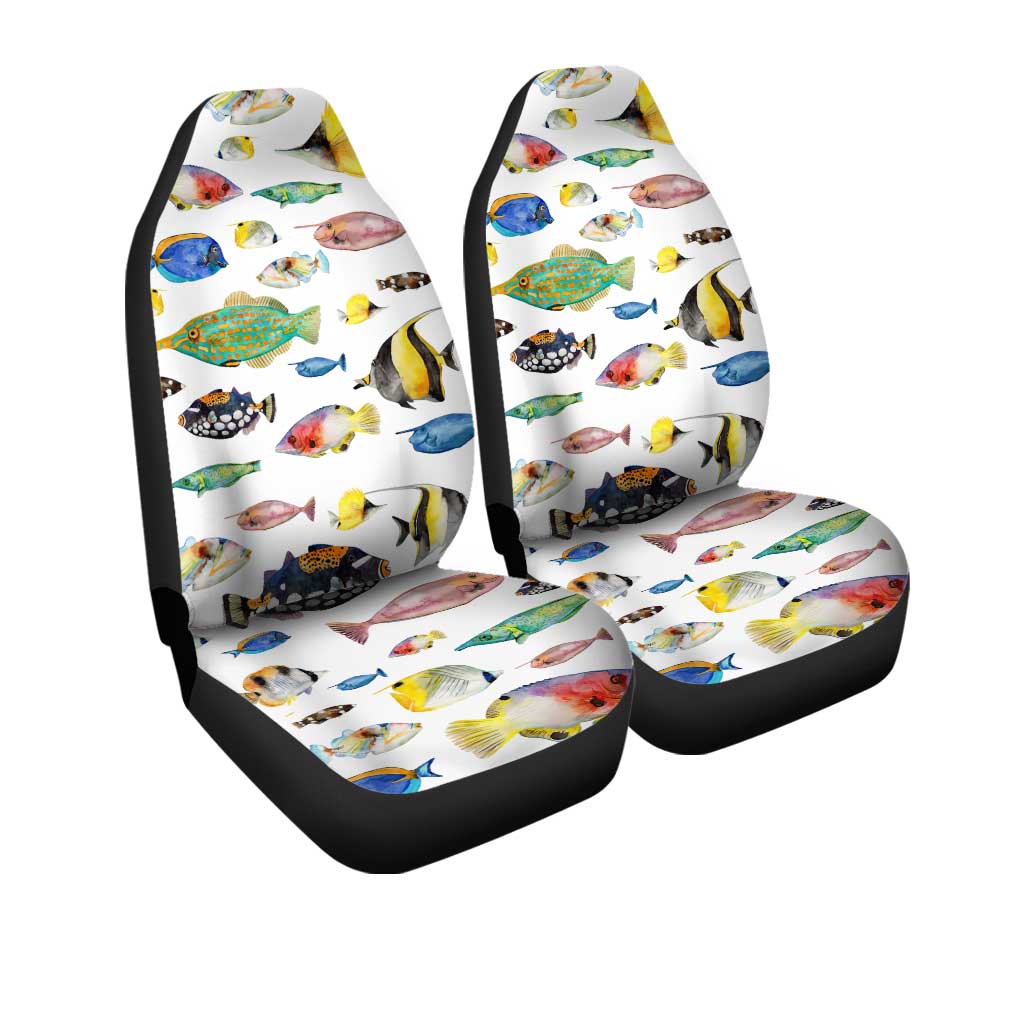 Saltwater Fish Car Seat Covers Custom Pattern Car Accessories