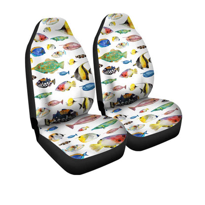 Saltwater Fish Car Seat Covers Custom Pattern Car Accessories