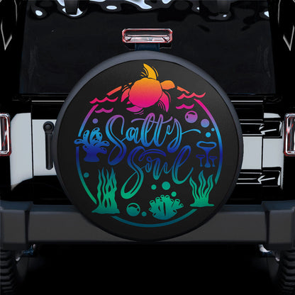 Salty Soul Turtle Sea Car Spare Tire Cover