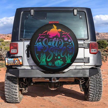 Salty Soul Turtle Sea Car Spare Tire Cover