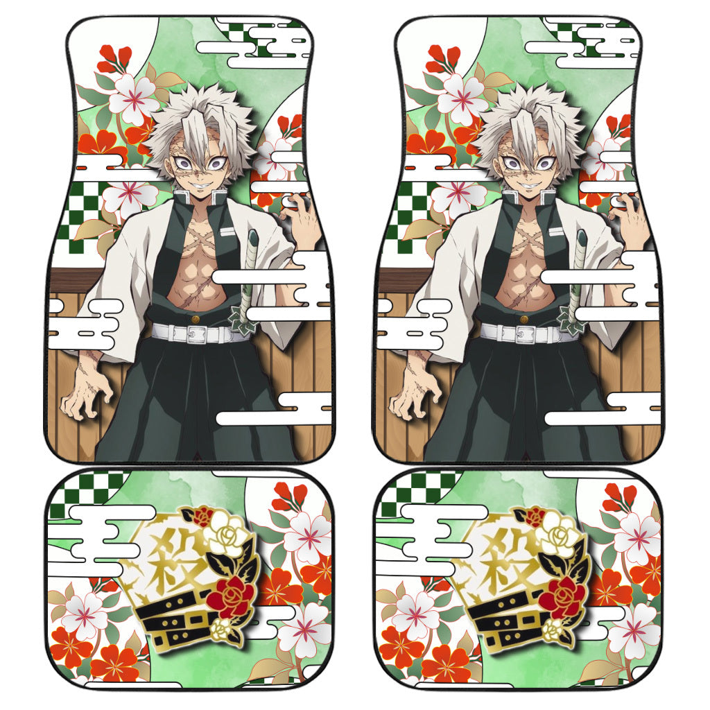 Sanemi Shinazugawa Car Floor Mats Custom Demon Slayer Anime Car Accessories