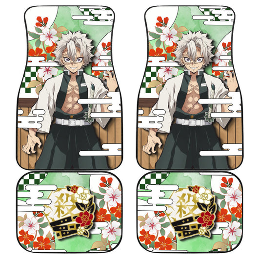 Sanemi Shinazugawa Car Floor Mats Custom Demon Slayer Anime Car Accessories
