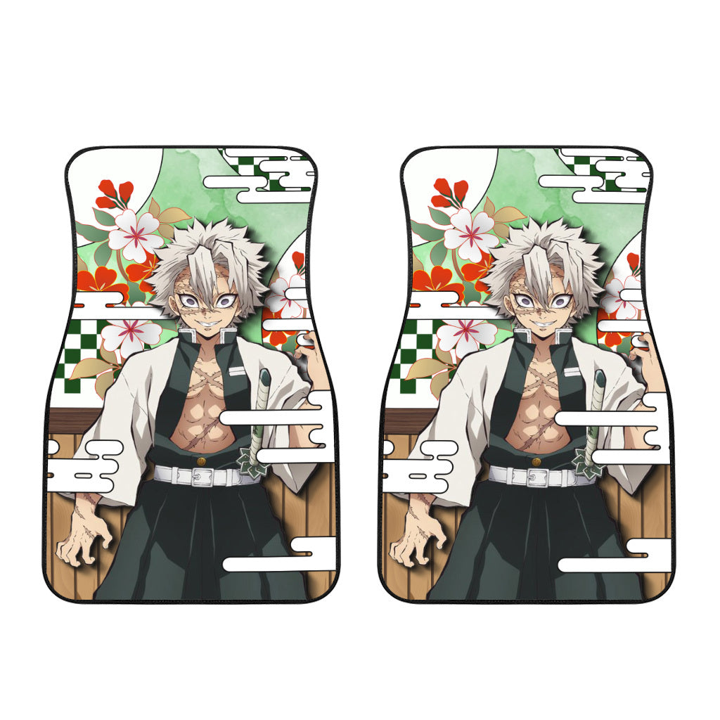 Sanemi Shinazugawa Car Floor Mats Custom Demon Slayer Anime Car Accessories